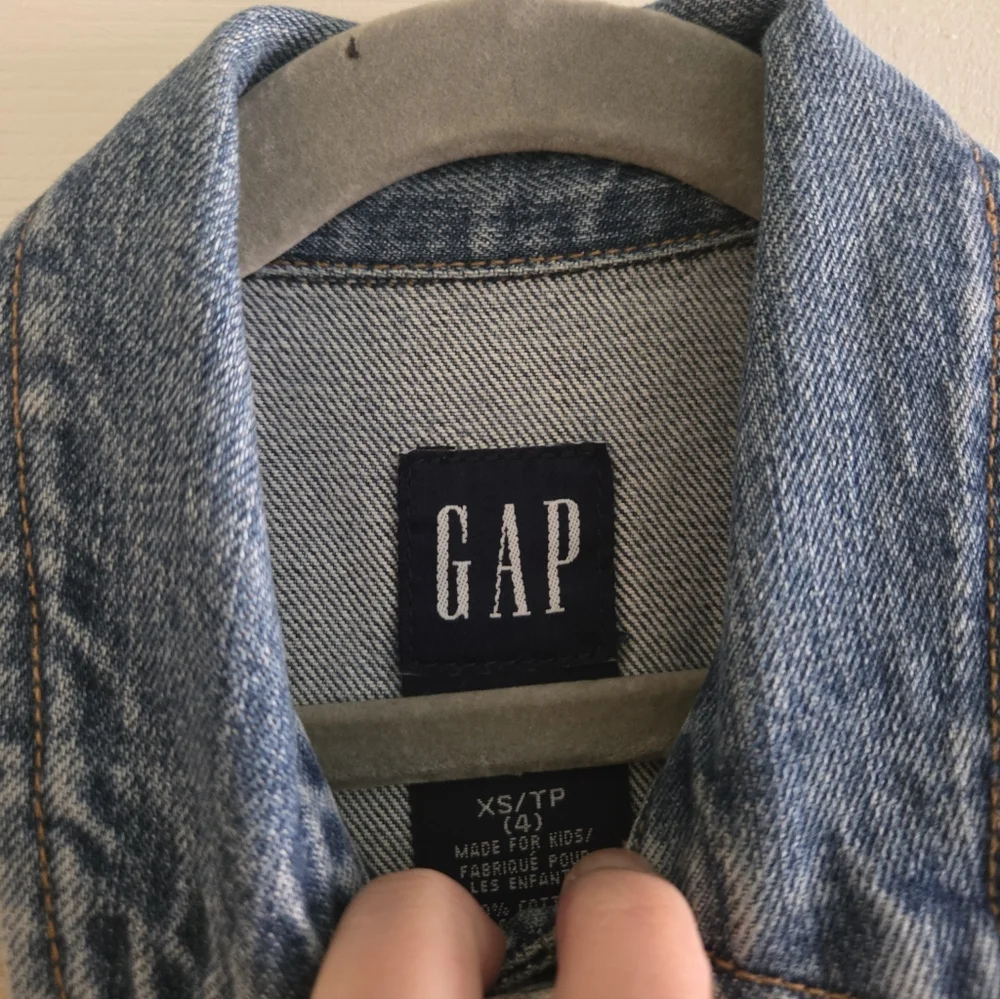 Upcycled Pendleton Scraps Gap Kids' Light Blue Denim Jacket 4T Western Rodeo
